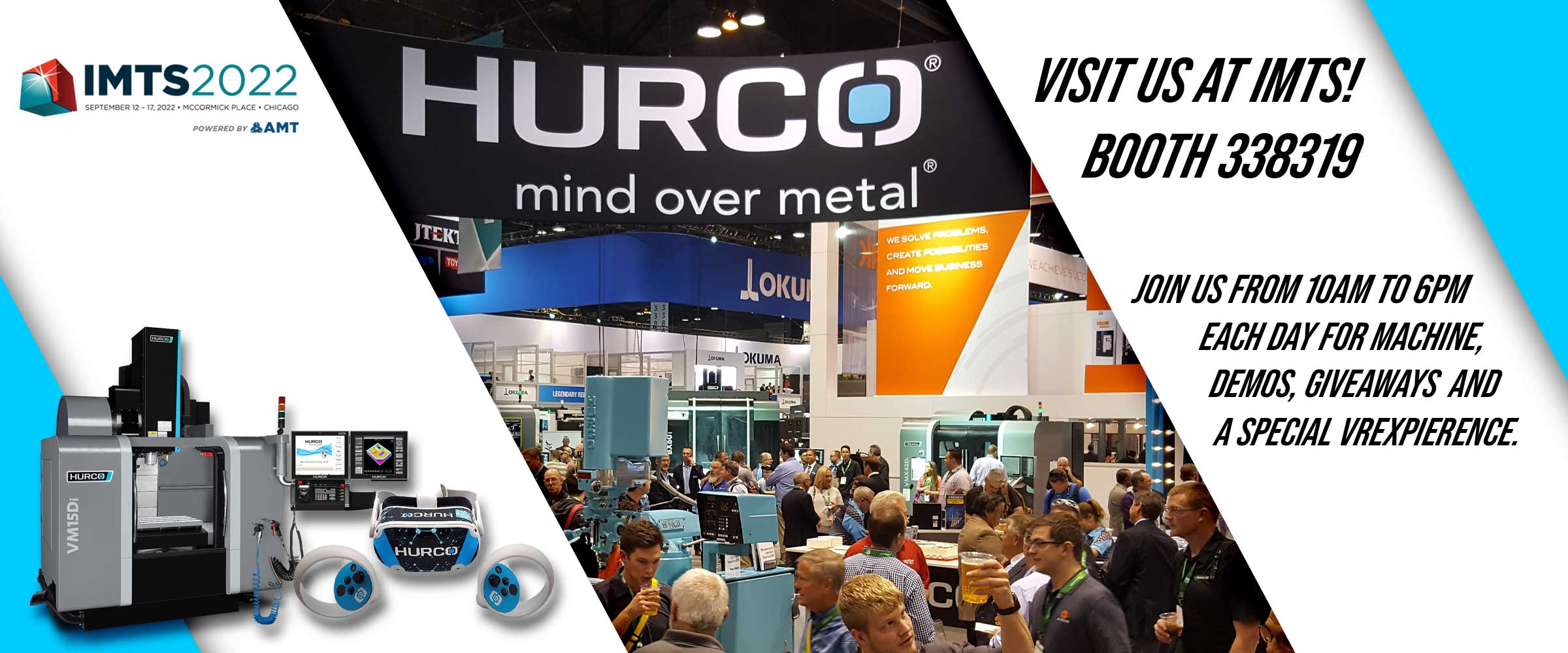 Visit Hurco at IMTS 2022 - Booth 338319