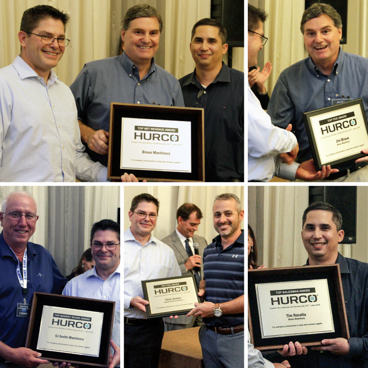 Hurco Distributors Recognized for Achievements at National Sales Meeting