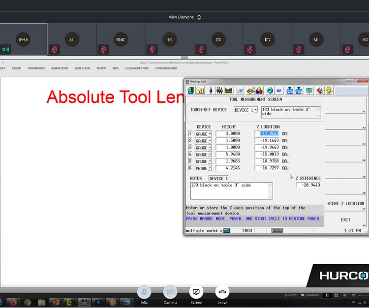 Hurco Quick Training Session 4: Absolute Tool Length Explained