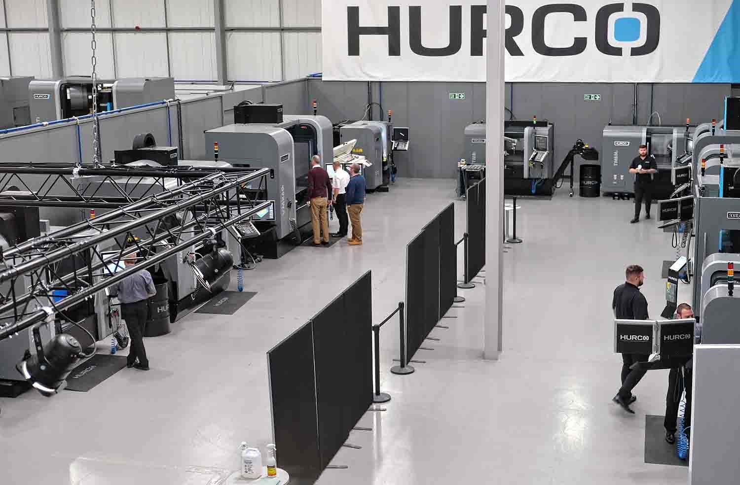 Hurco's Covid-compliant open house went ahead in October, with no more than three companies allowed in the showroom at a time.